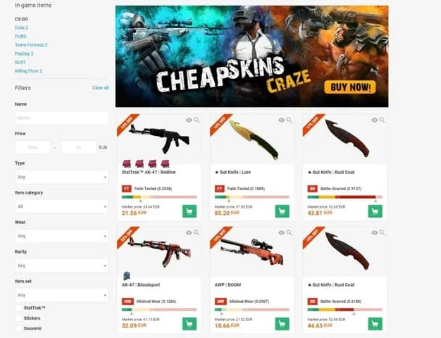 Gdzie sprzedać skiny CS:GO? Najlepsze platformy i bezpieczne transakcje